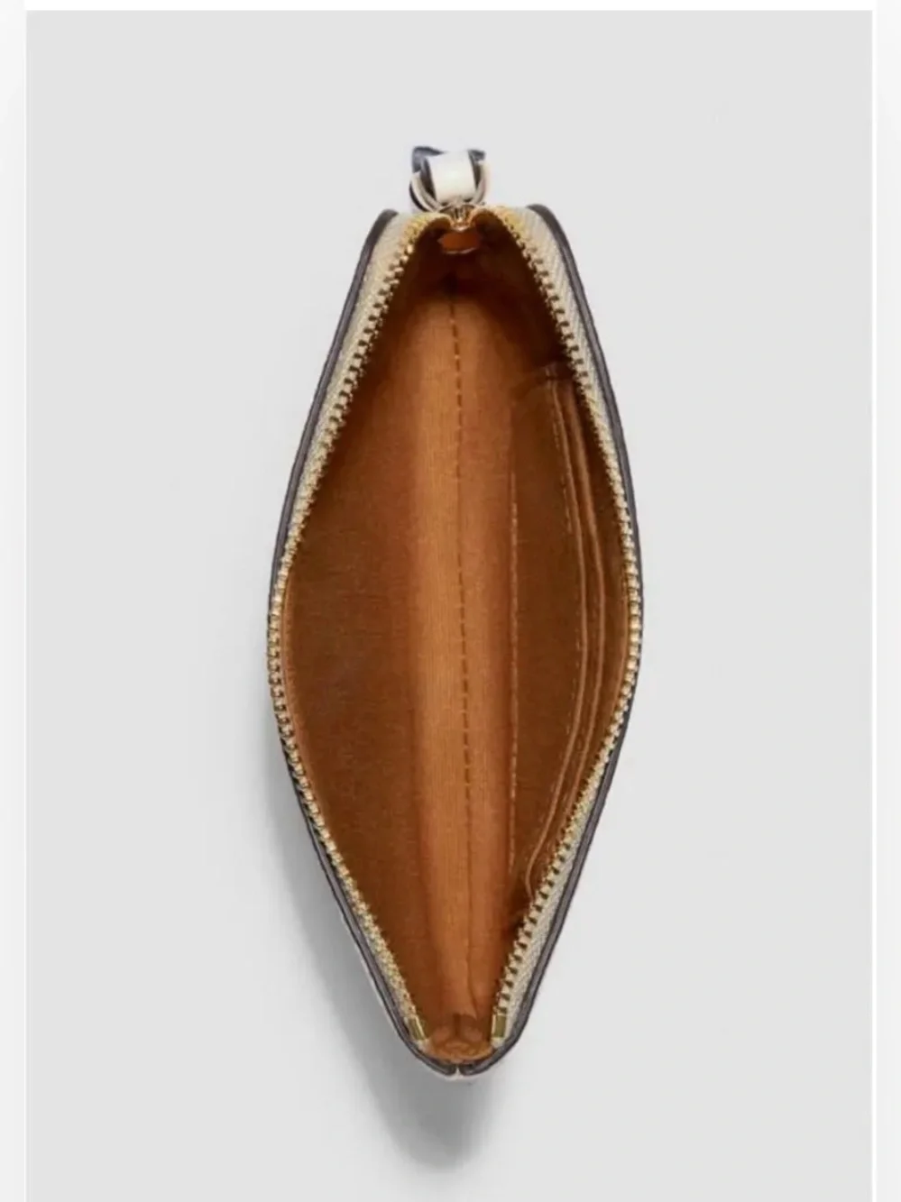 Coach Women's Signature Canvas Corner Zip Wristlet